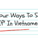 10 Must-Know Tips for Learning Vietnamese (from experts!) 5 IF in Vietnamese Language: Four Ways to say this word