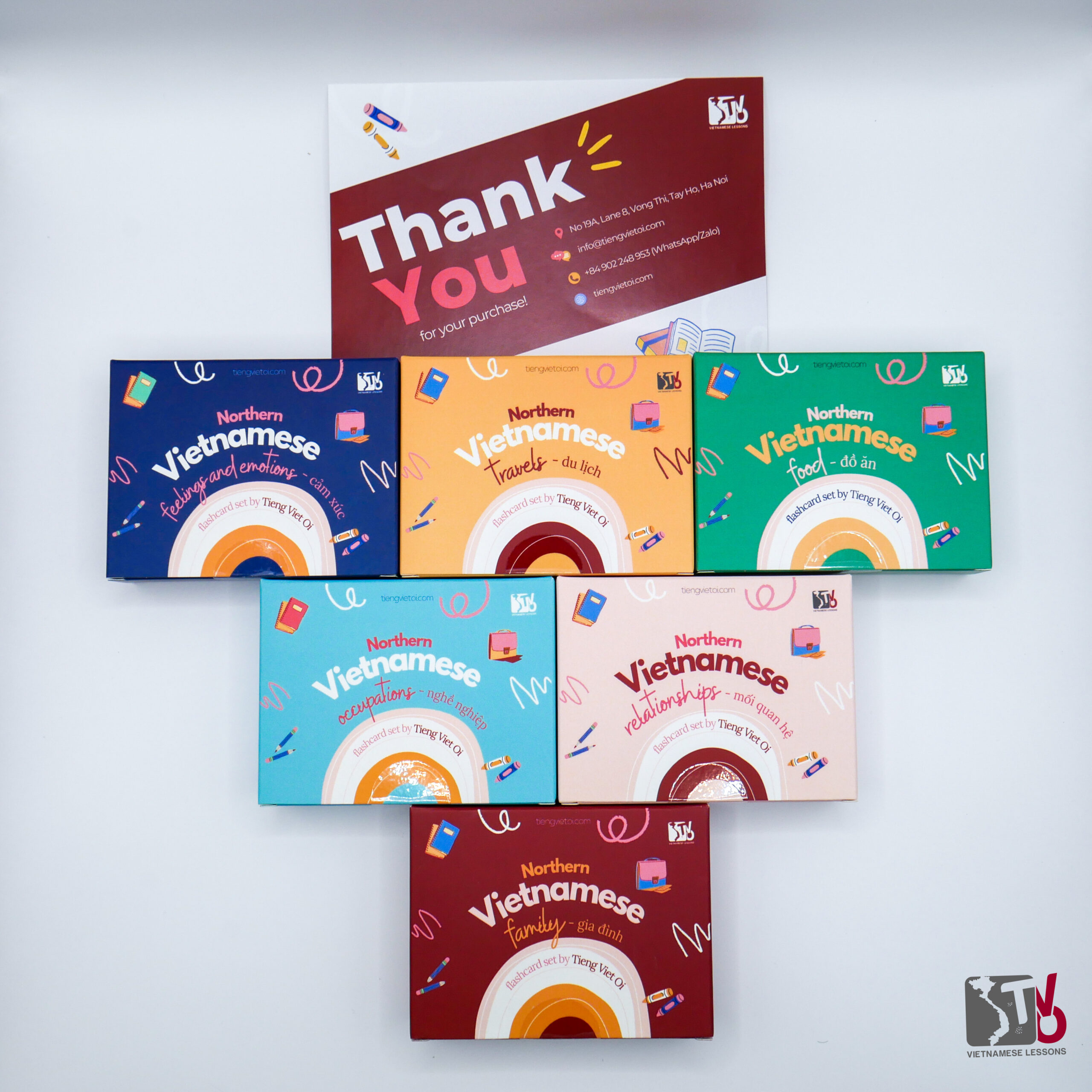 P1090221 Exclusive Deal! All 9 Vietnamese Flashcards Combo - Tieng Viet Oi