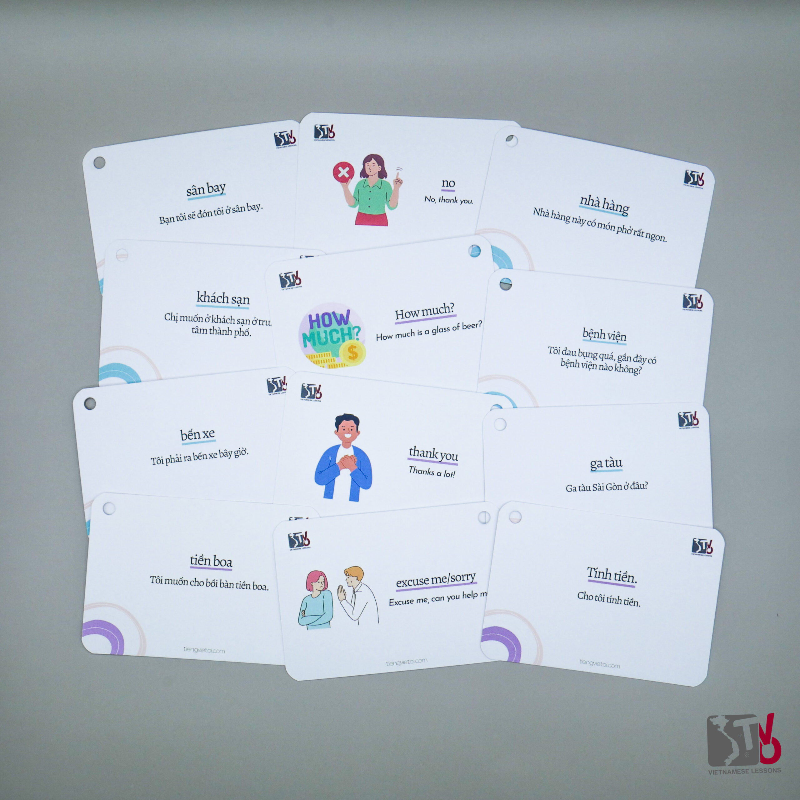 Vietnamese Travels Flashcards 7 Vietnamese Travels Flashcards - Tieng Viet Oi