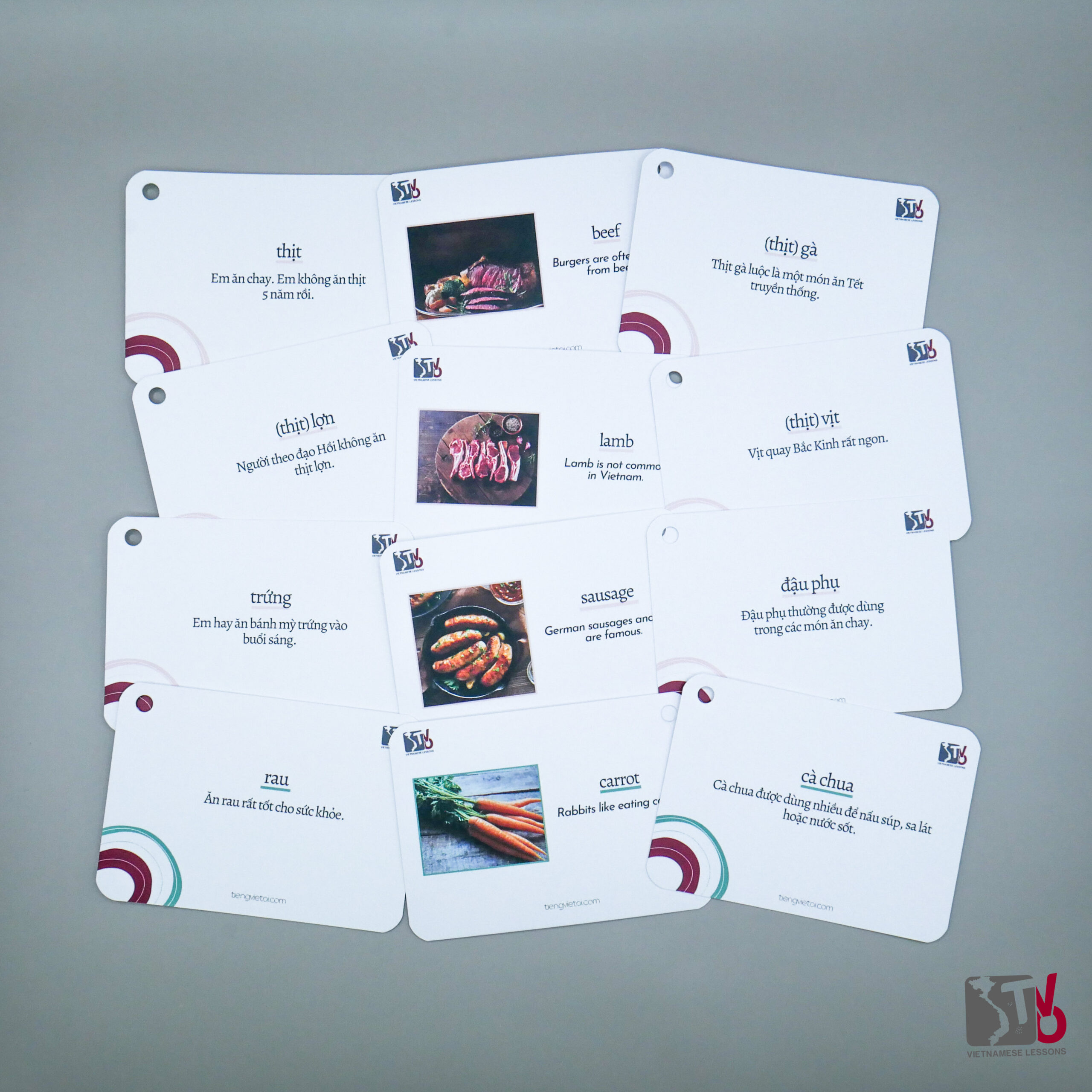 Special Xmas Gift Set of 5 Vietnamese Flashcards 14 Special Xmas Gift Set of 5 Vietnamese Flashcards - Tieng Viet Oi