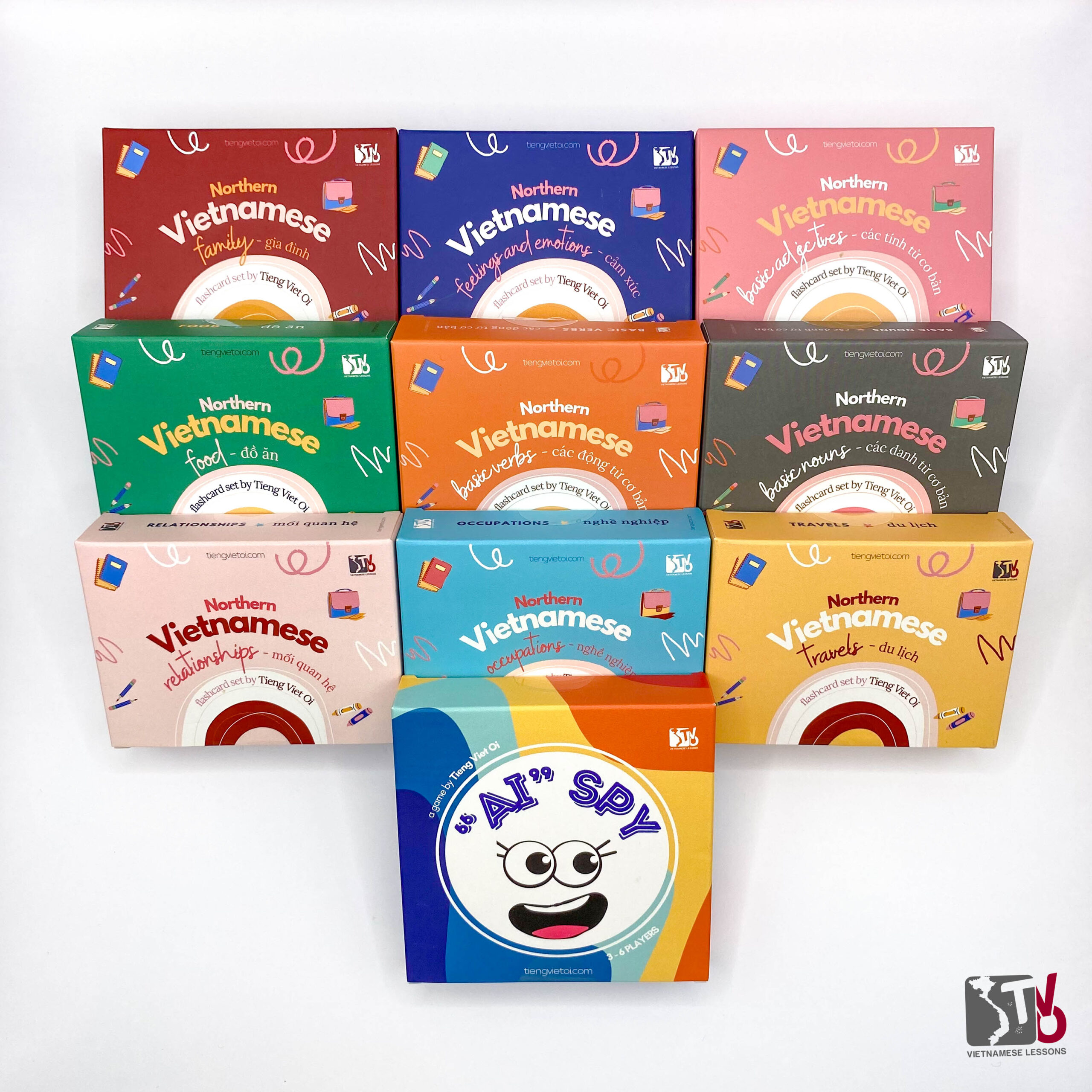 IMG_0318 Exclusive Deal! All Products Combo: 9 Vietnamese Flashcards & 1 Vocabulary Game - Tieng Viet Oi