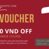 1.000.000 VND Off Any Vietnamese Course 2 Gift voucher 1000k
