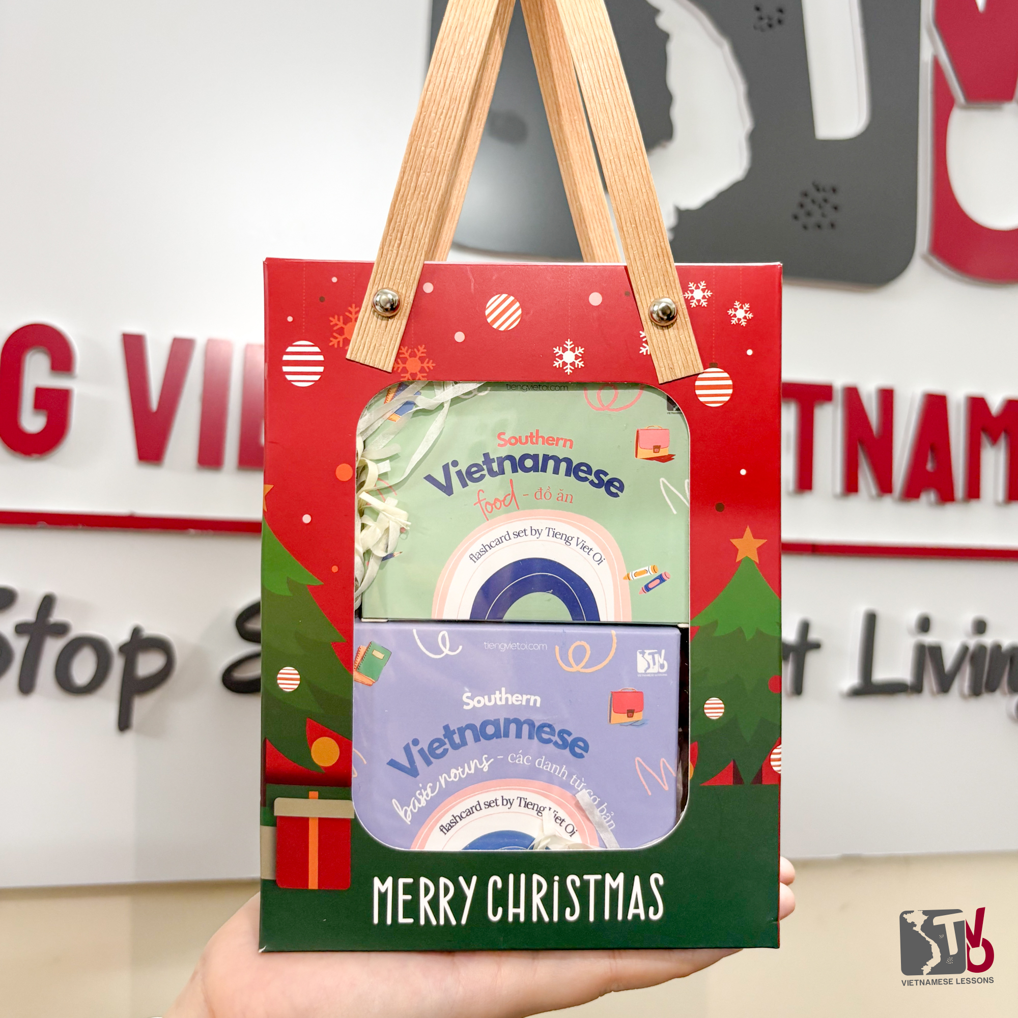 set 6 (1) Premium Xmas Gift Set – 6 Vietnamese Flashcard Topics - Tieng Viet Oi